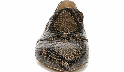 Franco Sarto Sarto Toby D'Orsay Flat Taupe Snake Leather