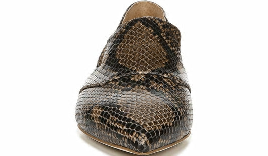 Franco Sarto Sarto Toby D'Orsay Flat Taupe Snake Leather