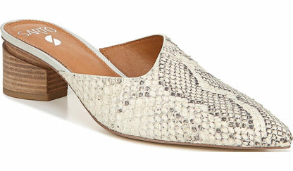 Franco Sarto Sarto Visa 2 Mule Natural Snake Print Leather