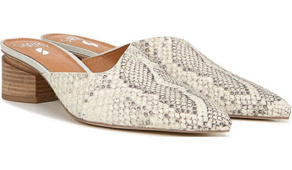 Franco Sarto Sarto Visa 2 Mule Natural Snake Print Leather
