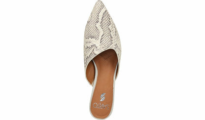 Franco Sarto Sarto Visa 2 Mule Natural Snake Print Leather