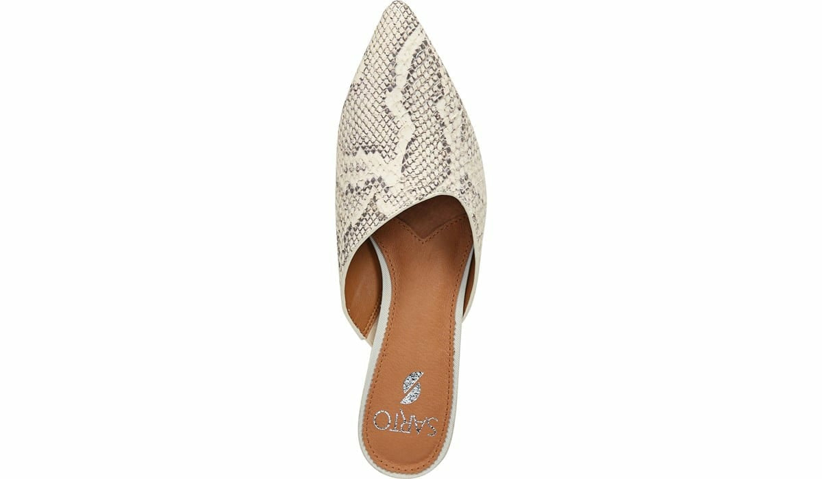Franco Sarto Sarto Visa 2 Mule Natural Snake Print Leather
