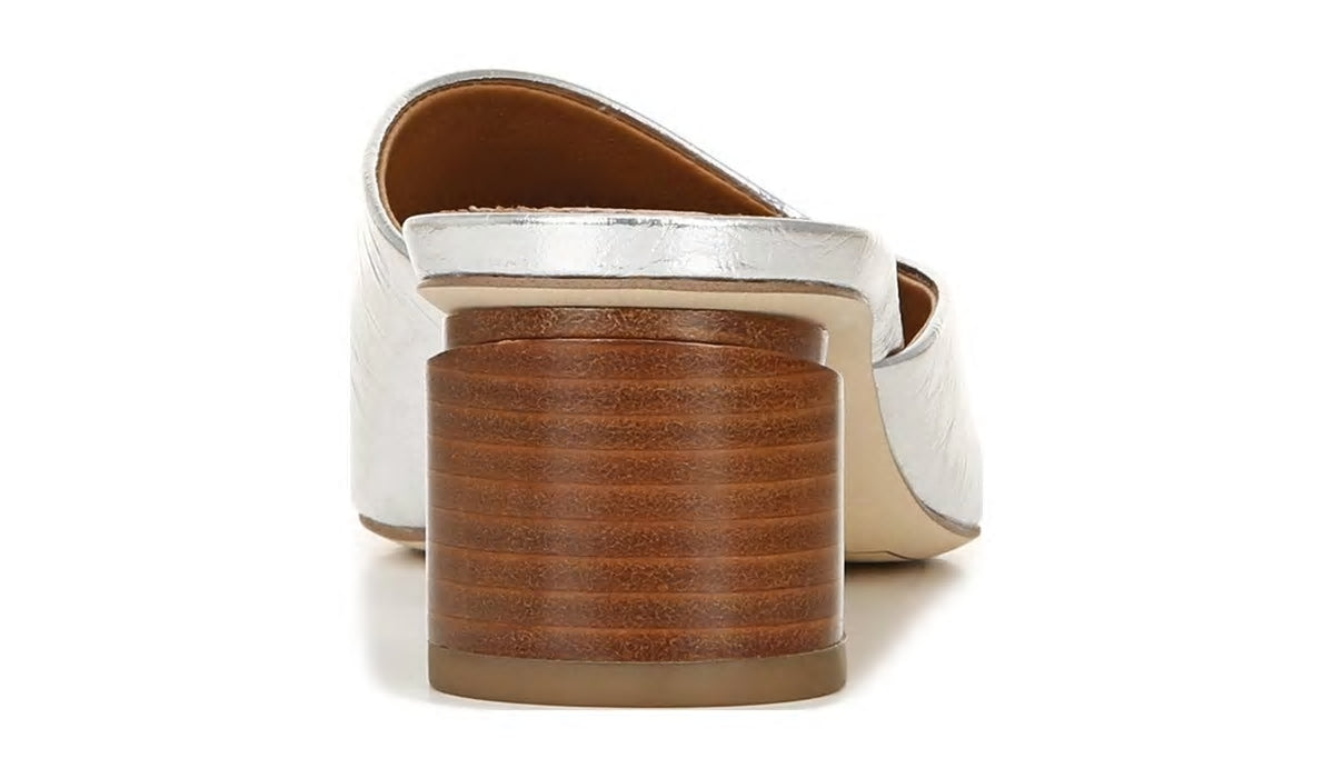 Franco Sarto Sarto Visa Mule Silver Metallic Leather