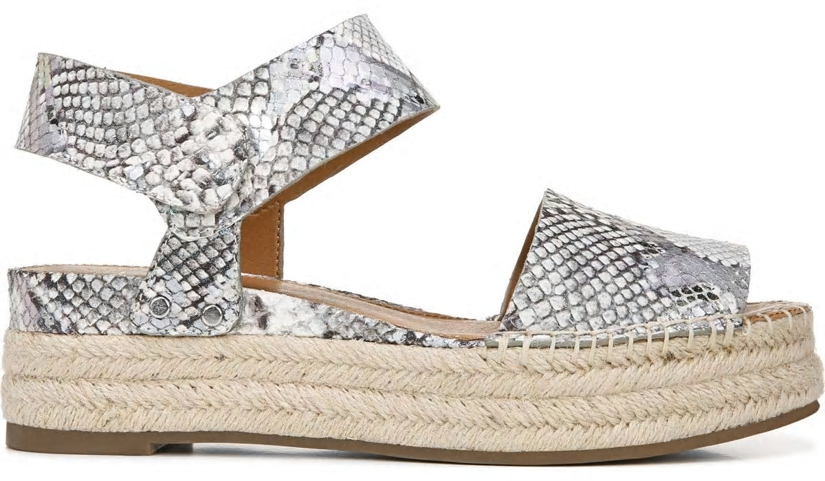 Franco Sarto Sarto Oak Espadrille Sandal Ocean Wave Leather