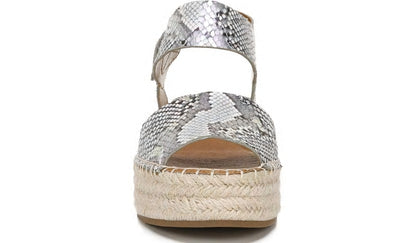 Franco Sarto Sarto Oak Espadrille Sandal Ocean Wave Leather