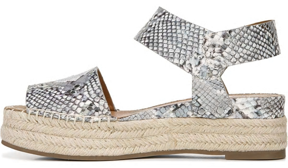 Franco Sarto Sarto Oak Espadrille Sandal Ocean Wave Leather