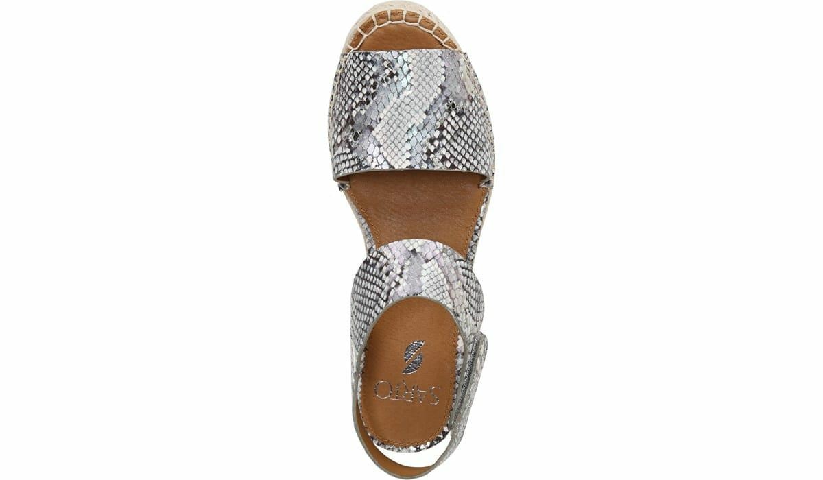 Franco Sarto Sarto Oak Espadrille Sandal Ocean Wave Leather