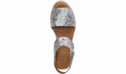 Franco Sarto Sarto Oak Espadrille Sandal Ocean Wave Leather