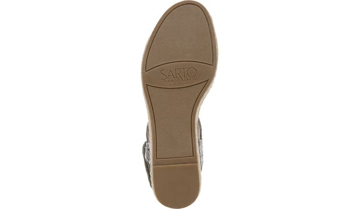 Franco Sarto Sarto Oak Espadrille Sandal Ocean Wave Leather