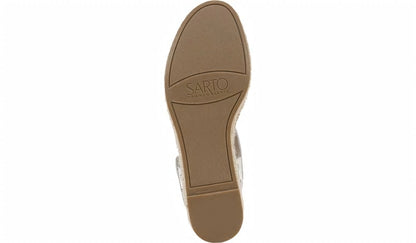 Franco Sarto Sarto Oak Espadrille Sandal Natural Snake Print Leather