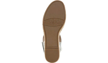 Franco Sarto Sarto Oak Espadrille Sandal Silver Leather