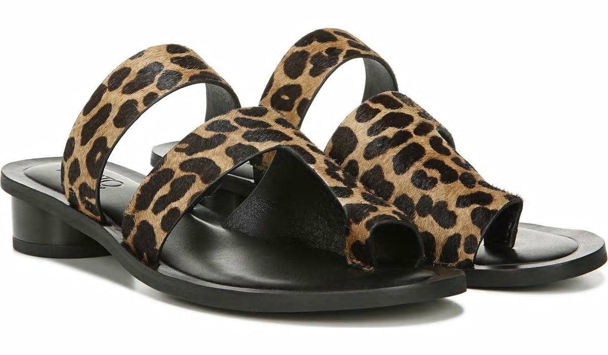 Franco Sarto Sarto Trixie Sandal Leopard Print Calf Hair