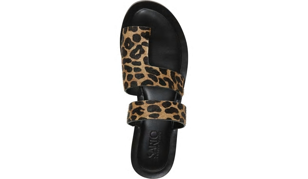 Franco Sarto Sarto Trixie Sandal Leopard Print Calf Hair