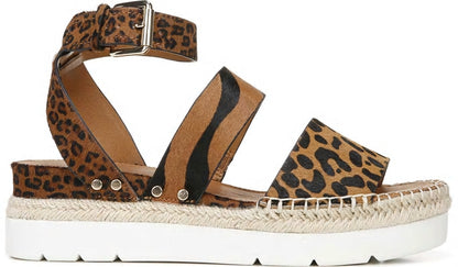Franco Sarto Sarto Calvin Wedge Sandal Whiskey Calf Hair