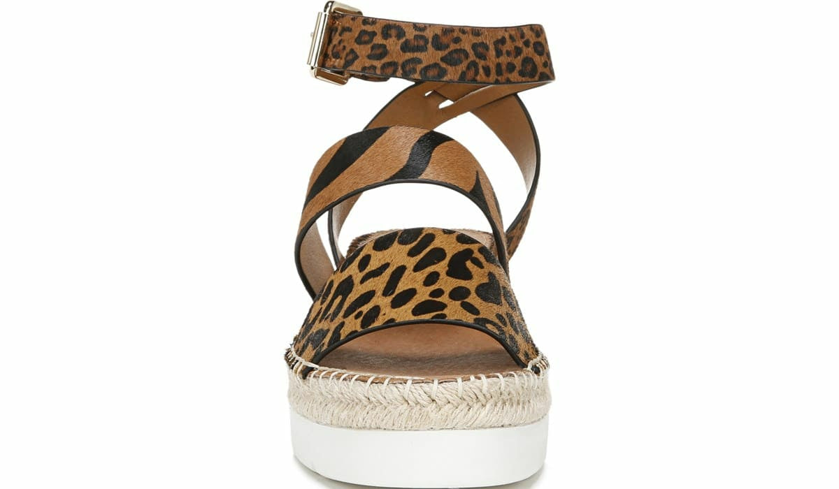 Franco Sarto Sarto Calvin Wedge Sandal Whiskey Calf Hair