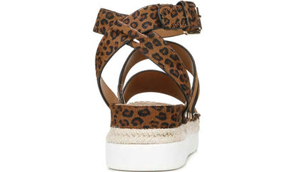 Franco Sarto Sarto Calvin Wedge Sandal Whiskey Calf Hair
