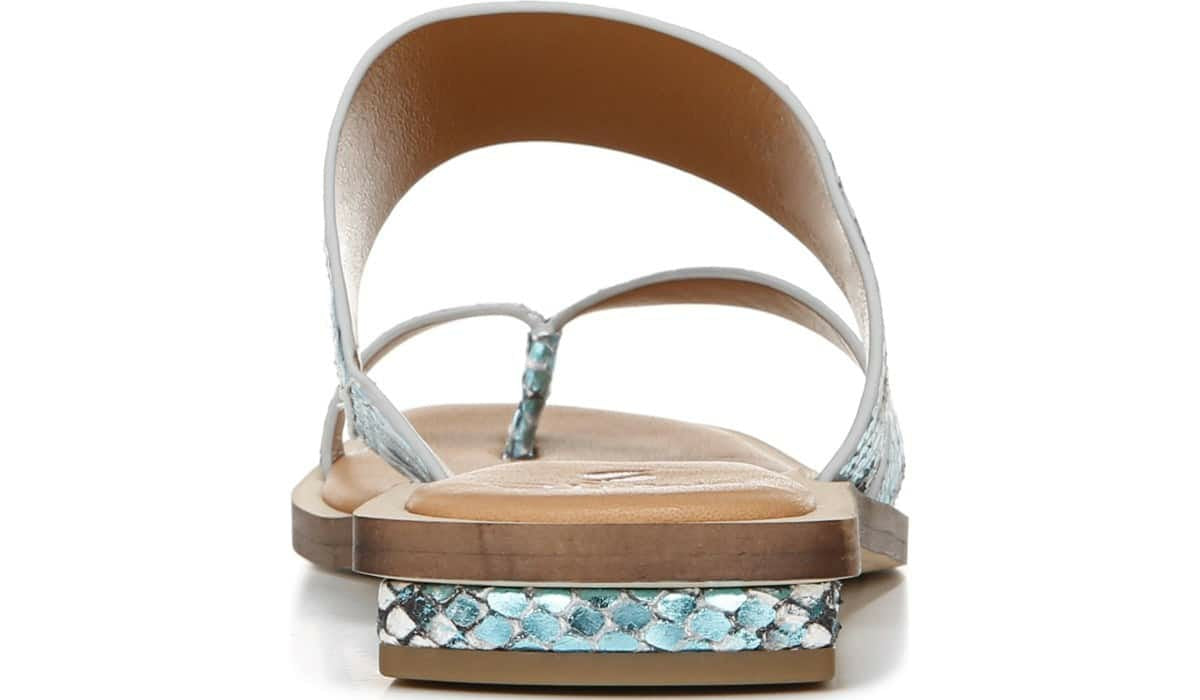 Franco Sarto Sarto Ediana Sandal Teal Snake Print Leather