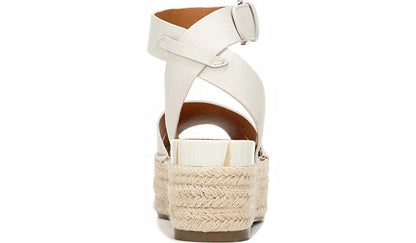 Franco Sarto Sarto Lexie Espadrille Platform Sandal Putty Leather