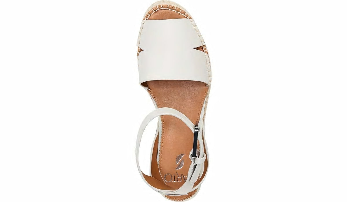 Franco Sarto Sarto Lexie Espadrille Platform Sandal Putty Leather