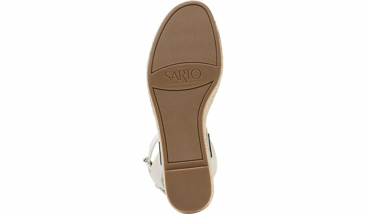 Franco Sarto Sarto Lexie Espadrille Platform Sandal Putty Leather