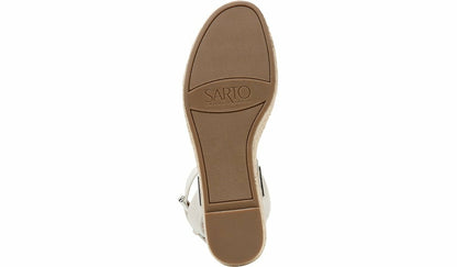 Franco Sarto Sarto Lexie Espadrille Platform Sandal Putty Leather