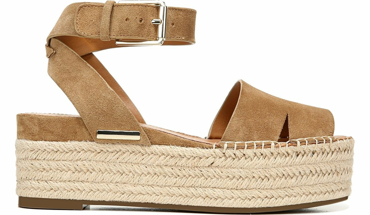 Franco Sarto Sarto Lexie Espadrille Platform Sandal Toasted Barley Suede