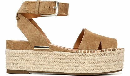 Franco Sarto Sarto Lexie Espadrille Platform Sandal Toasted Barley Suede