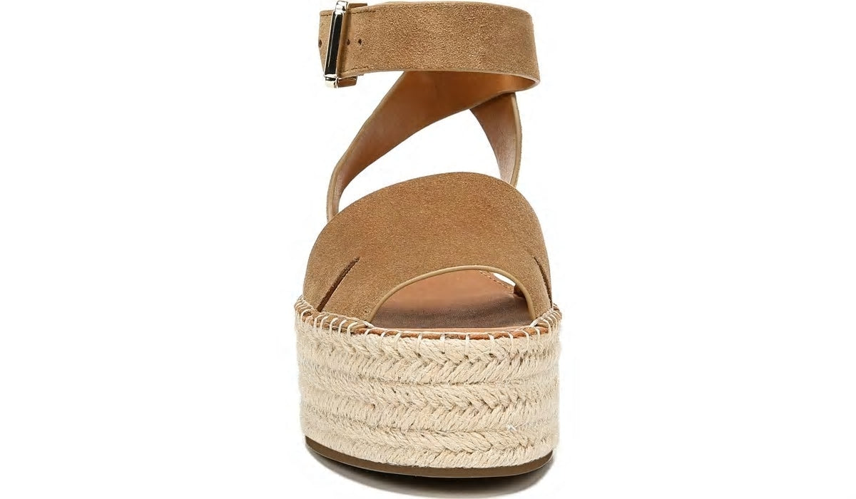 Franco Sarto Sarto Lexie Espadrille Platform Sandal Toasted Barley Suede