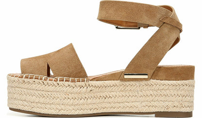 Franco Sarto Sarto Lexie Espadrille Platform Sandal Toasted Barley Suede