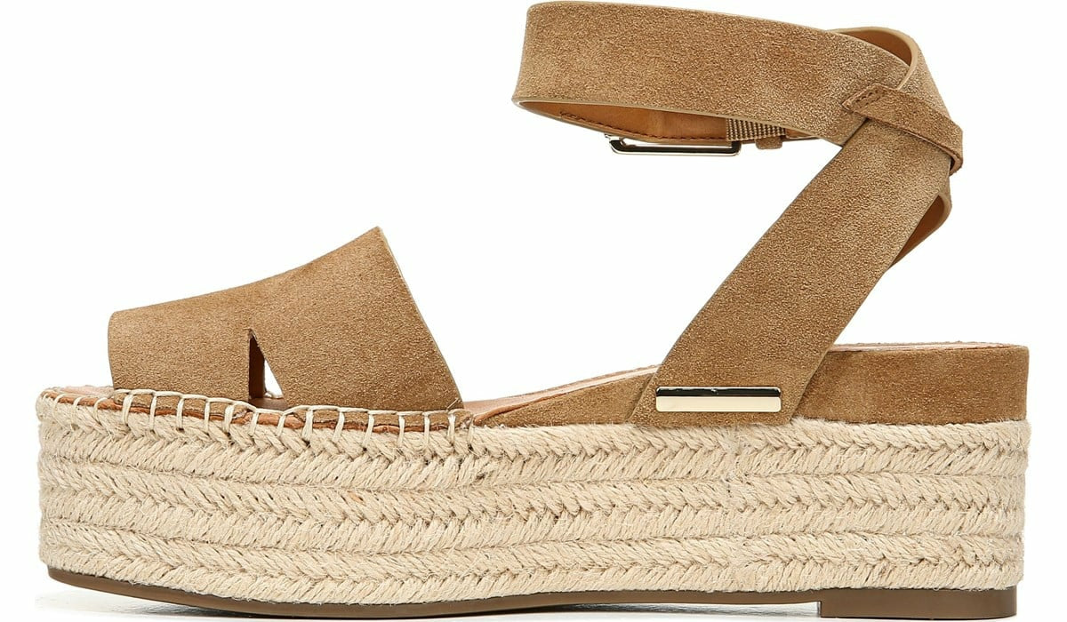 Franco Sarto Sarto Lexie Espadrille Platform Sandal Toasted Barley Suede