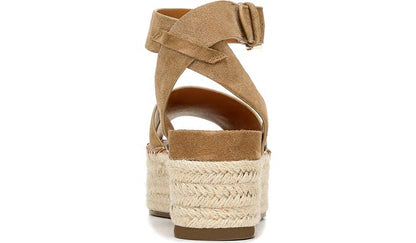 Franco Sarto Sarto Lexie Espadrille Platform Sandal Toasted Barley Suede