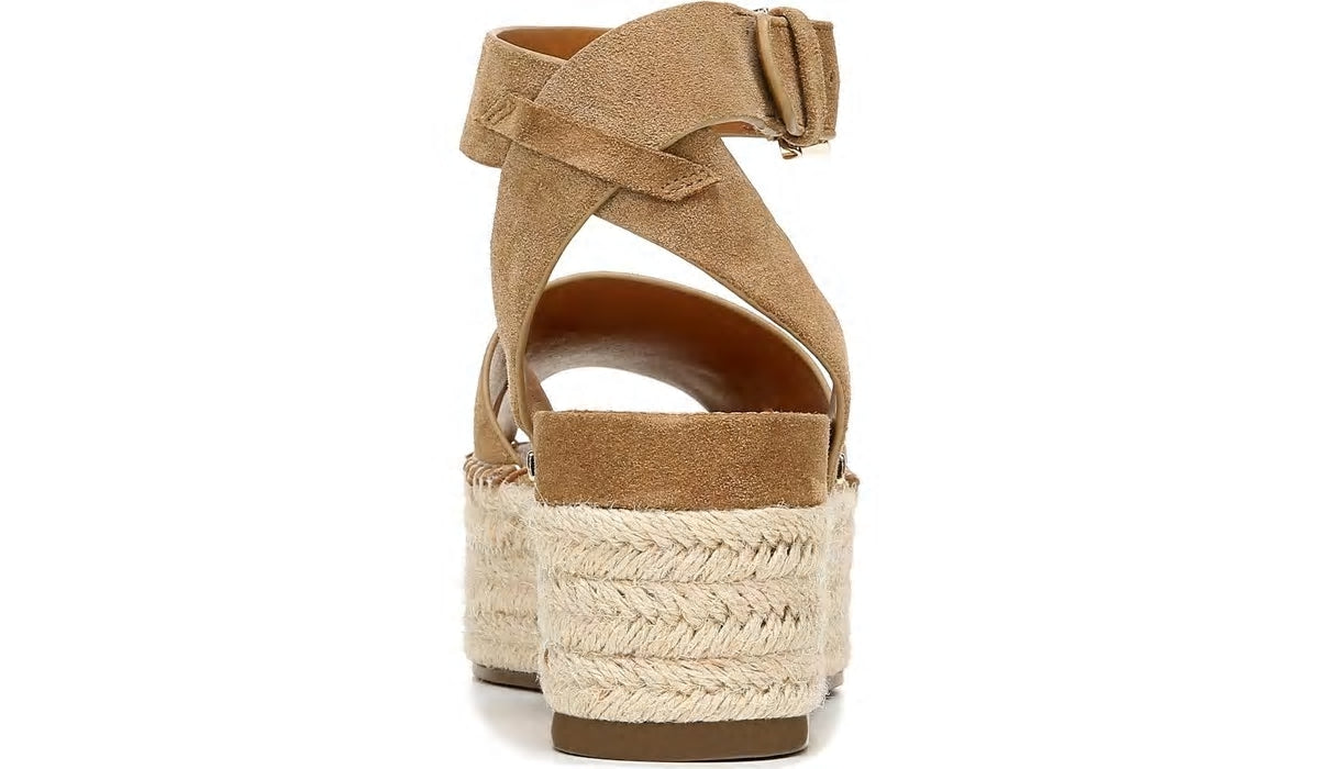 Franco Sarto Sarto Lexie Espadrille Platform Sandal Toasted Barley Suede