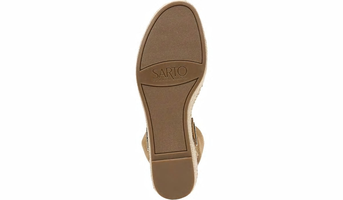 Franco Sarto Sarto Lexie Espadrille Platform Sandal Toasted Barley Suede