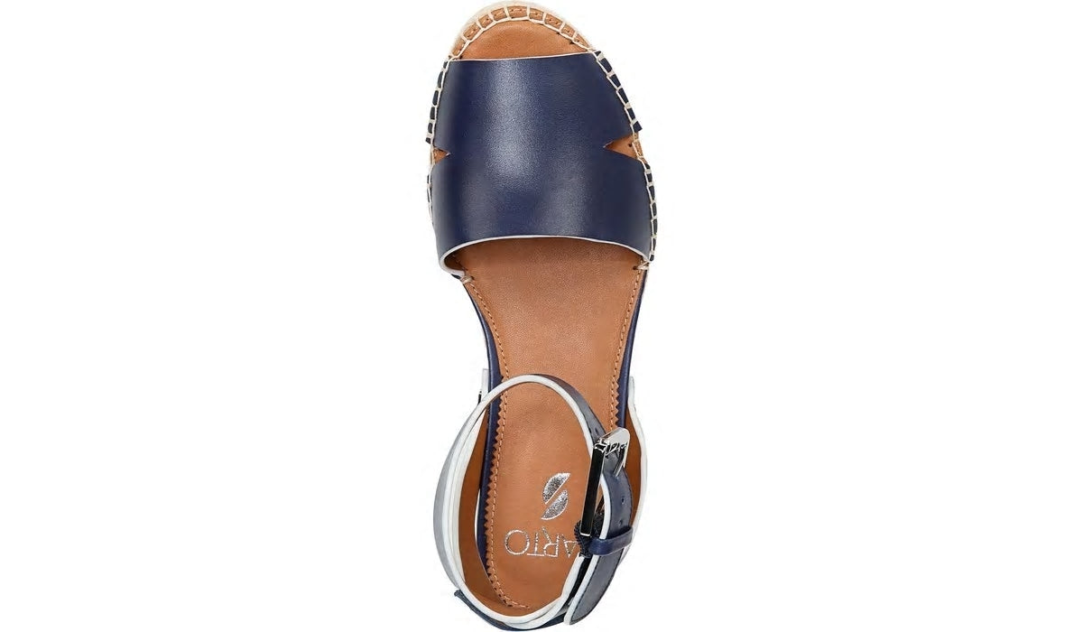 Franco Sarto Sarto Lexie Espadrille Platform Sandal Navy Leather