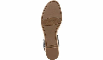 Franco Sarto Sarto Lexie Espadrille Platform Sandal Navy Leather