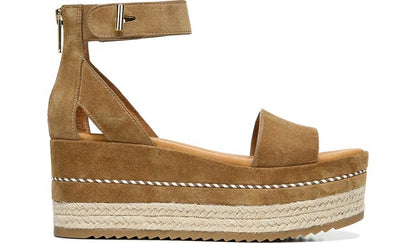 Franco Sarto Sarto Messina Espadrille Wedge Sandal Toasted Barley Suede