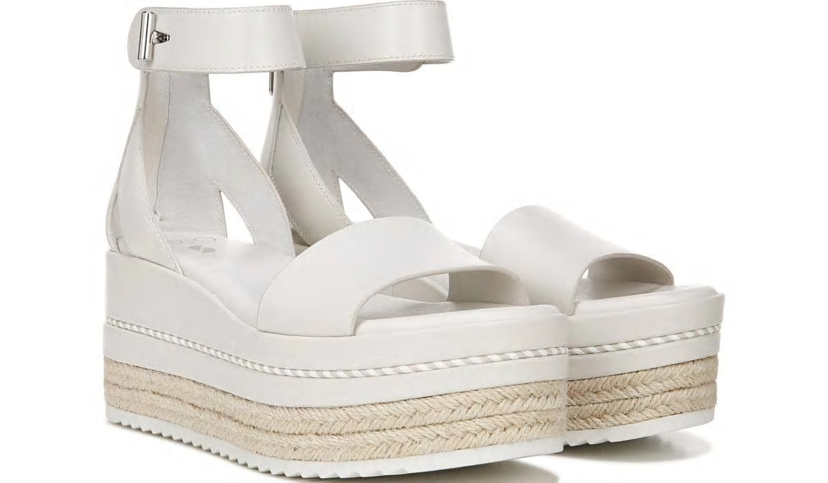 Franco Sarto Sarto Messina Espadrille Wedge Sandal Putty Leather