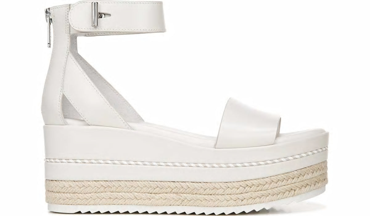 Franco Sarto Sarto Messina Espadrille Wedge Sandal Putty Leather