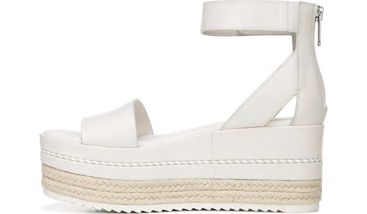 Franco Sarto Sarto Messina Espadrille Wedge Sandal Putty Leather
