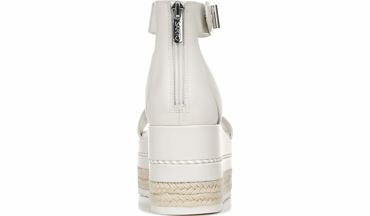 Franco Sarto Sarto Messina Espadrille Wedge Sandal Putty Leather