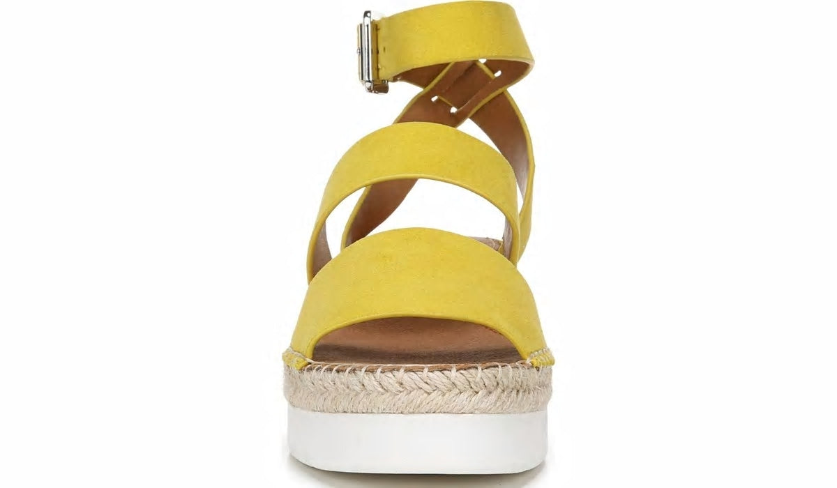 Franco Sarto Sarto Calvin 2 Wedge Sandal Yellow Suede
