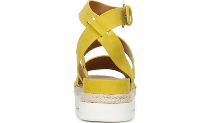 Franco Sarto Sarto Calvin 2 Wedge Sandal Yellow Suede
