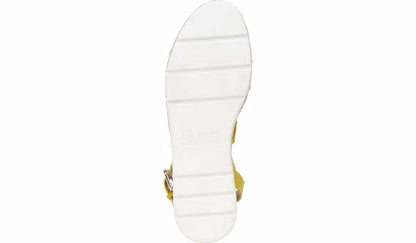 Franco Sarto Sarto Calvin 2 Wedge Sandal Yellow Suede
