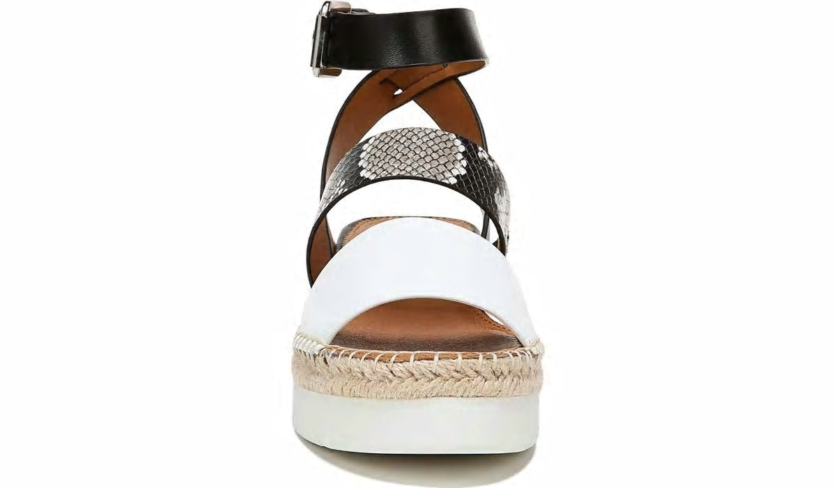 Franco Sarto Sarto Calvin 2 Wedge Sandal Roccia Snake Print Leather