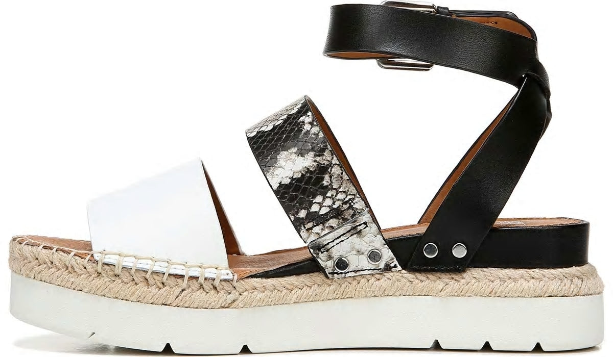 Franco Sarto Sarto Calvin 2 Wedge Sandal Roccia Snake Print Leather