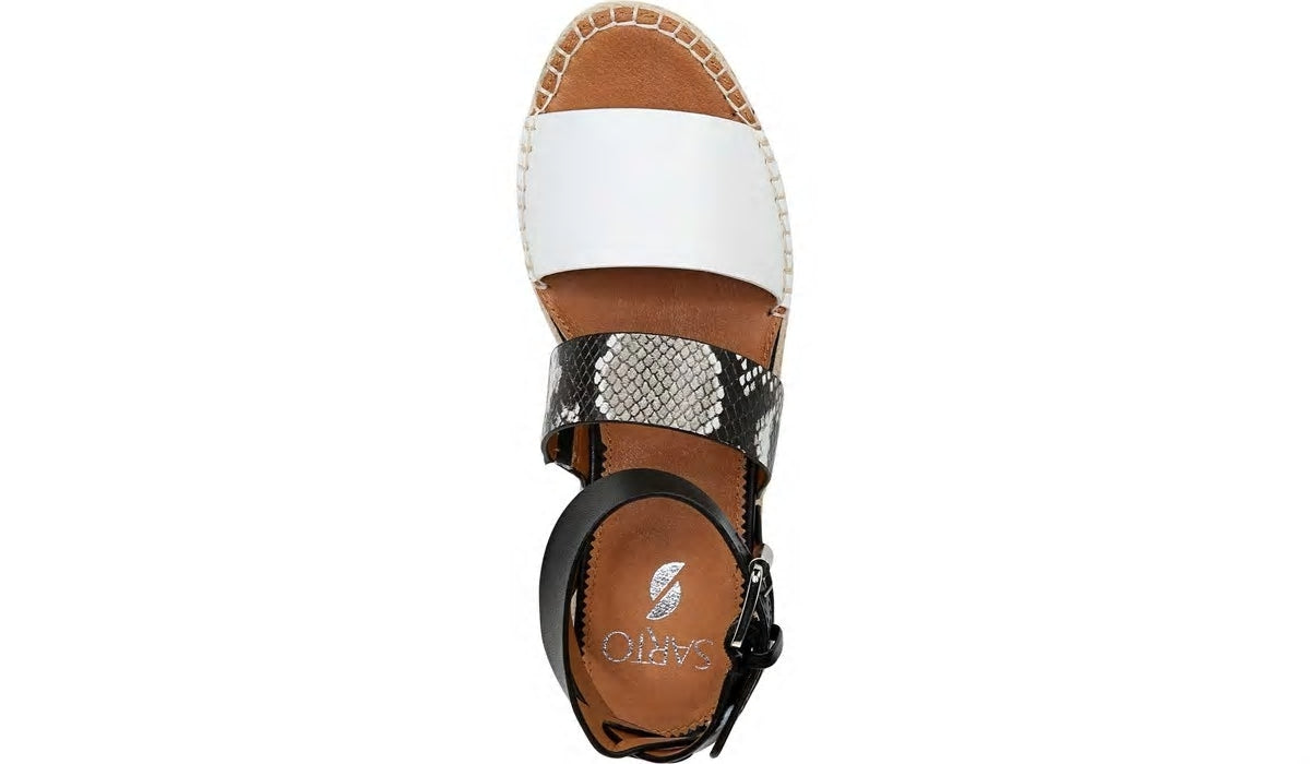 Franco Sarto Sarto Calvin 2 Wedge Sandal Roccia Snake Print Leather