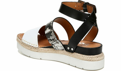 Franco Sarto Sarto Calvin 2 Wedge Sandal Roccia Snake Print Leather