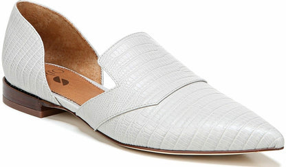 Franco Sarto Sarto Toby D'Orsay Flat Putty Snake Print Leather