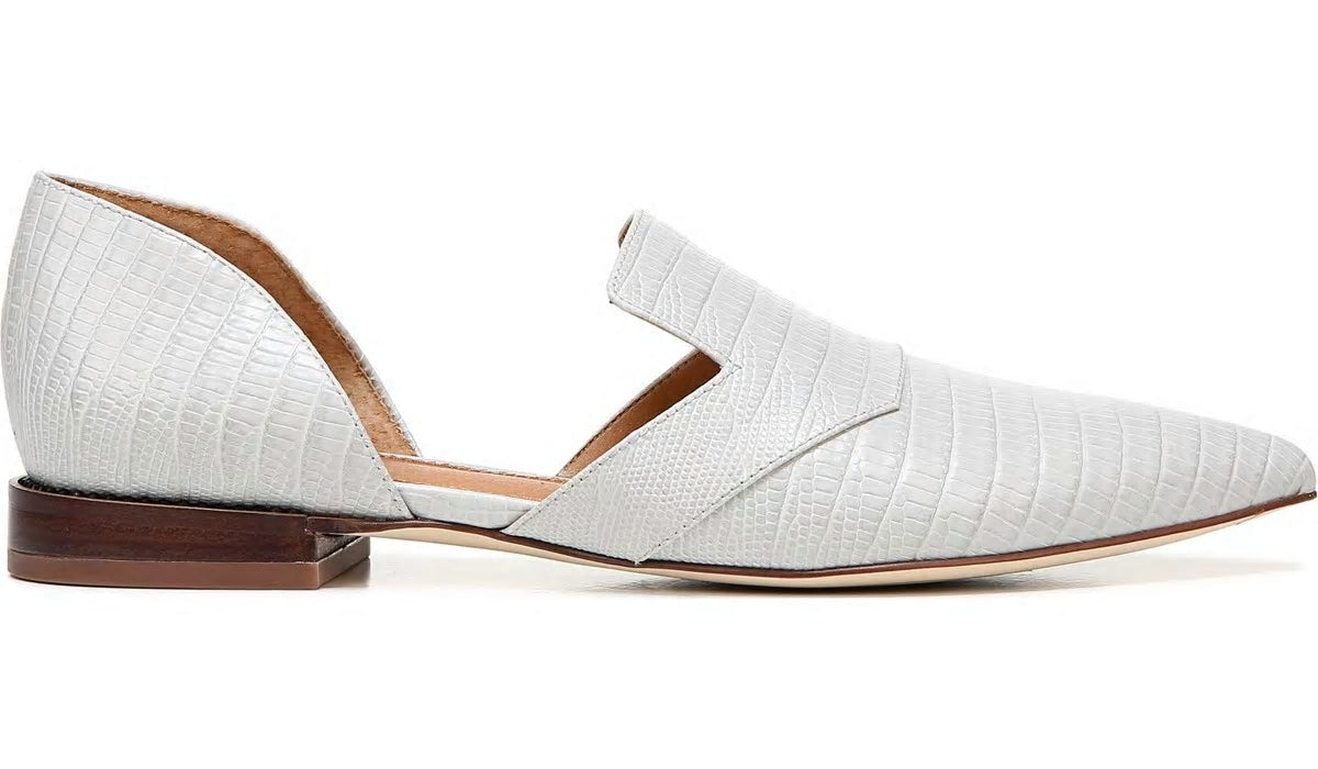 Franco Sarto Sarto Toby D'Orsay Flat Putty Snake Print Leather
