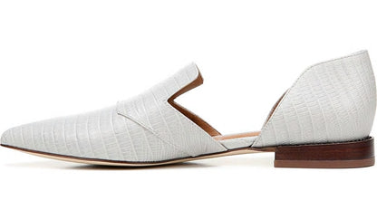 Franco Sarto Sarto Toby D'Orsay Flat Putty Snake Print Leather